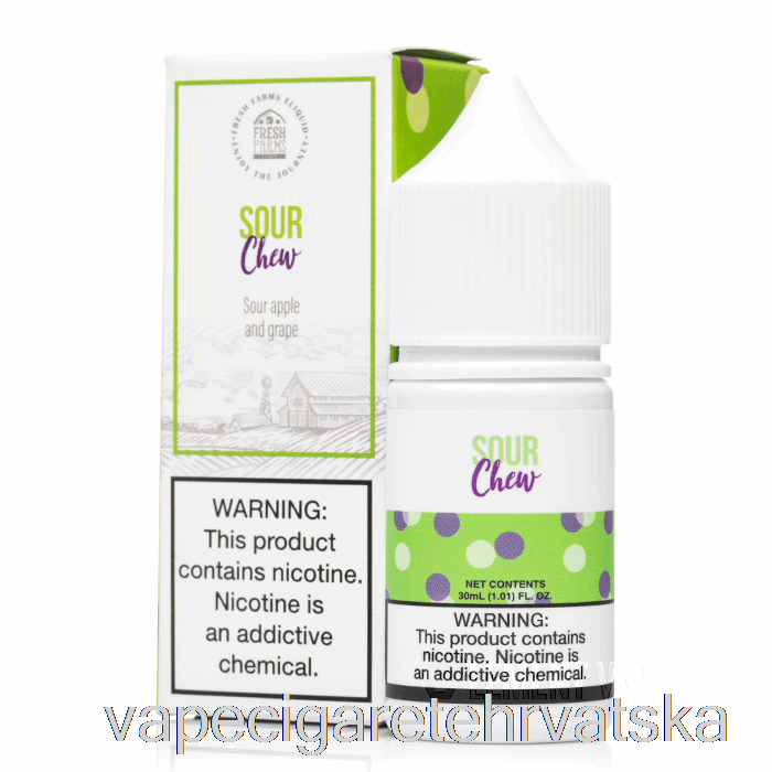 Vape Cigarete Sour Chew - Svježe Farme Soli - 30ml 50mg